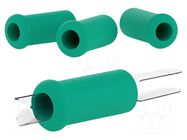Holder; for  soldering iron; 4pcs; Ø: 14mm; L: 30mm; green JBC TOOLS