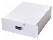Drawer; W: 441mm; D: 565mm; 4U; light grey; Enclos.mat: steel HAMMOND