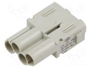 Connector: HDC; contact insert; male; MIXO; PIN: 4; 40A; 600V ILME