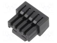 Connector: wire-wire/PCB; plug; female; PIN: 4; Micro-Lock Plus MOLEX