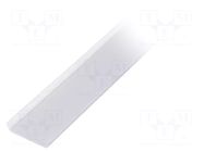 Cover for LED profiles; white; 1m; HS-22; push-in KLUŚ