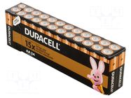 Battery: alkaline; AA; 1.5V; non-rechargeable; 24pcs; BASIC DURACELL
