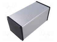 Enclosure: with panel; 1455; X: 104.5mm; Y: 220mm; Z: 104.5mm; grey HAMMOND