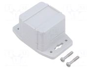 Enclosure: multipurpose; X: 50mm; Y: 52mm; Z: 40mm; with fixing lugs HAMMOND