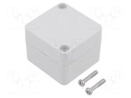 Enclosure: multipurpose; X: 50mm; Y: 52mm; Z: 40mm; 1555; ABS; IP66 HAMMOND