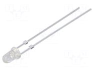 LED; blue; 3mm; 4200÷5800mcd; 30°; Front: convex; 2.9÷3.4VDC; 102mW OPTOSUPPLY