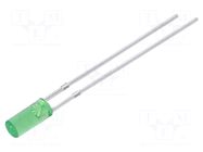 LED; green; 3mm; 750÷1120mcd; 110°; Front: flat; 2.9÷3.4VDC; 102mW OPTOSUPPLY