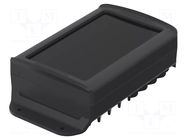 Enclosure: desktop; BoVersa; X: 88mm; Y: 162mm; Z: 45mm; black BOPLA