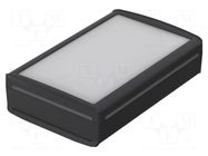 Enclosure: desktop; BoVersa; X: 185mm; Y: 275mm; Z: 73mm; black BOPLA