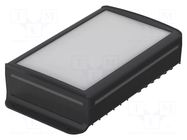 Enclosure: desktop; BoVersa; X: 185mm; Y: 323mm; Z: 76mm; black BOPLA