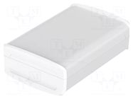 Enclosure: desktop; BoVersa; X: 88mm; Y: 125mm; Z: 42mm; white BOPLA
