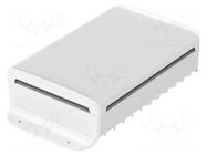 Enclosure: desktop; BoVersa; X: 140mm; Y: 258mm; Z: 66mm; white BOPLA