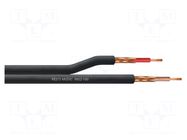 Wire: instrumental; 2x0.18mm2; stranded; Cu; black; Insulation: PVC REDS MUSIC