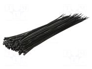 Cable tie; L: 500mm; W: 4.4mm; black; polyamide; 100pcs; UL94V-2 LOGILINK