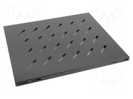 Shelf; 1U; grey; Standard: 19" LANBERG