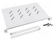 Shelf; 1U; grey; Standard: 19" LANBERG