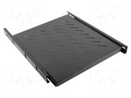 Shelf; 1U; black; Standard: 19" LANBERG