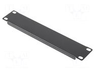 Stopper; 1U; black; Standard: 10" LANBERG