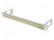 Mounting rail; 1U; grey; Standard: 19" LANBERG