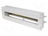 Voltage distribution panel; 3U; grey; Standard: 19" LANBERG