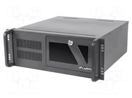 Enclosure: ATX server; Standard: 19"; 4U; black; Z: 117mm; X: 430mm LANBERG