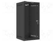 Enclosure: rack cabinet; Standard: 10"; 12U; black; Z: 310mm LANBERG