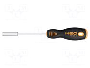 Screwdriver: standard; 1/4"; screwdriver bits NEO TOOLS