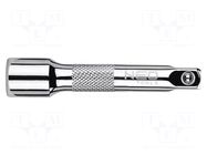Extension; 3/8"; Chrom-vanadium steel; 75mm NEO TOOLS