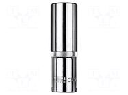 Socket; 6-angles,socket spanner; HEX 17mm; 1/2"; long NEO TOOLS