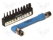 Kit: screwdriver bits; hex key,Phillips,slot; Holder: C6,3mm ENGINEER