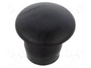 Stopper; H: 6.2mm; push-in; Flange dia: 7mm; black; 054047769903 ESSENTRA
