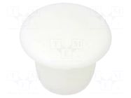 Stopper; H: 6.5mm; push-in; Flange dia: 11mm; white; 054070111303 ESSENTRA