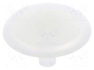 Stopper; H: 12mm; push-in; Flange dia: 12mm; white; 055002600003 ESSENTRA