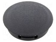 Stopper; H: 6.4mm; push-in,snap-fastener; Flange dia: 22.6mm ESSENTRA