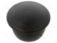Stopper; H: 8.5mm; push-in; Flange dia: 19mm; black; 054154922003 ESSENTRA