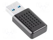 PC extension card: WiFi network; USB A plug; USB 3.0; black LANBERG