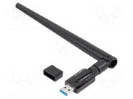 PC extension card: WiFi network; USB A plug; USB 3.0,external LANBERG