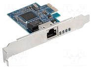 PC extension card: PCIe; PCIe,RJ45 socket; brackets on slot LANBERG
