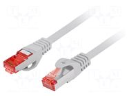 Patch cord; RJ45 plug,both sides; S/FTP; 6; stranded; Cu; LSZH LANBERG