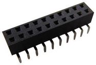 CONNECTOR, RCPT, 20POS, 2ROW, 2.54MM