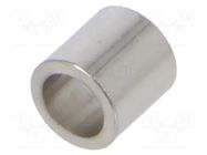 Spacer sleeve; 5mm; cylindrical; brass; nickel; Out.diam: 5mm DREMEC