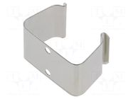 Clip; 6F22,6LR61; Batt.no: 1; rivet,screw; 17.45mm; steel KEYSTONE