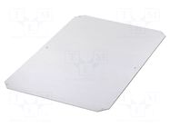 Mounting plate; steel FIBOX