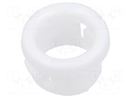 Grommet; Ømount.hole: 7.9mm; Øhole: 6.1mm; white; UL94V-2; H: 6mm ESSENTRA