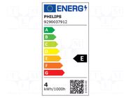 LED lamp; warm white; G9; 230VAC; 480lm; P: 4W; 320°; 2700K; -20÷45°C PHILIPS