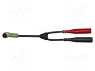 Adapter for clamps; black,red; for measuring clamps,for meter GOSSEN METRAWATT