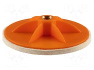 Felt polishing disk; M14; Ø75x10mm NEO TOOLS