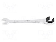 Wrench; combination spanner,with ratchet; 8mm; incised NEO TOOLS