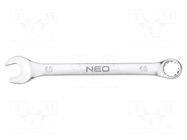 Wrench; combination spanner; 10mm; Chrom-vanadium steel; L: 140mm NEO TOOLS