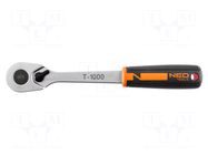 Rattle; 1/2"; T-1000; with switch; 285mm; Teeth: 90 NEO TOOLS